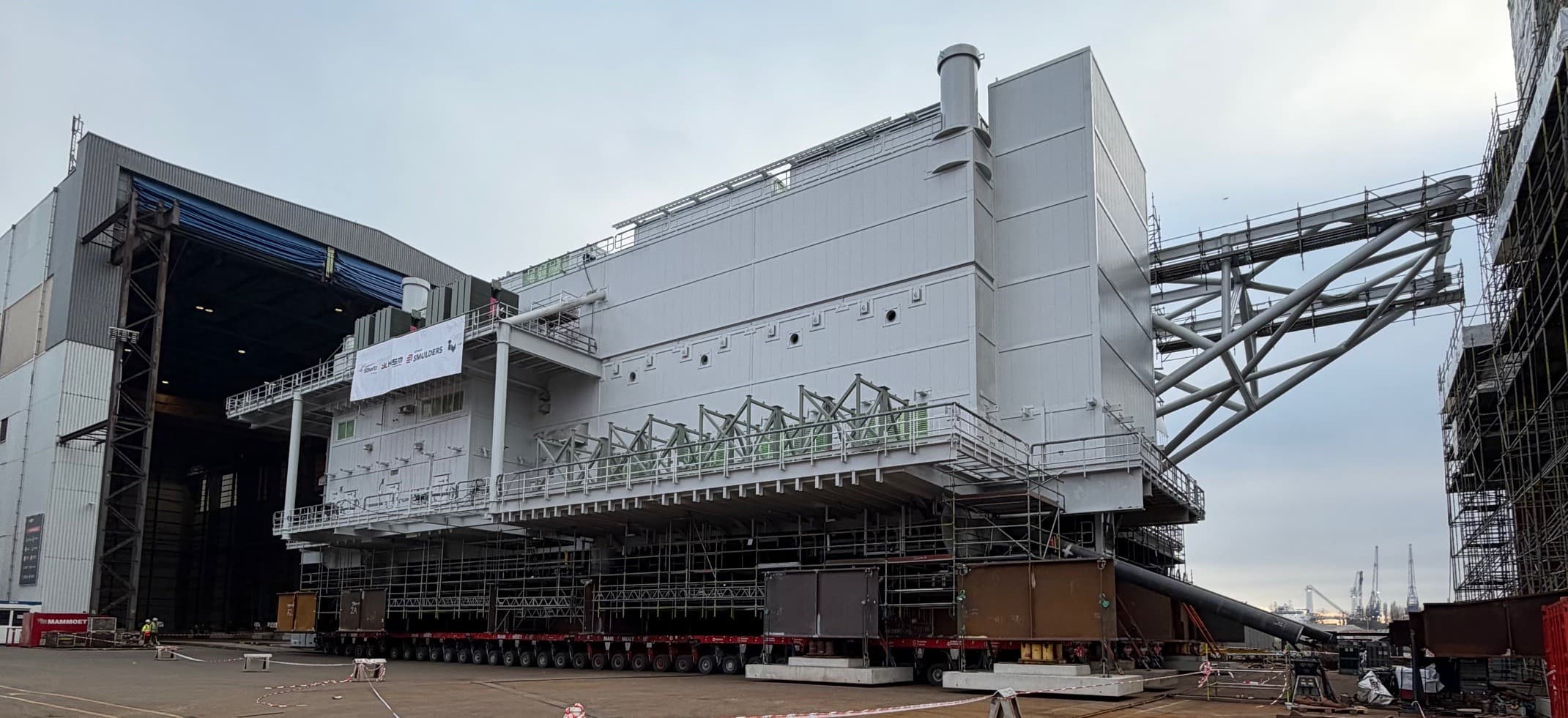 Offshore-Windpark mit Transition-Pieces